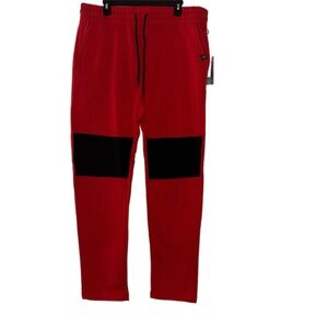 Switch Red with black patch on knees Sweatpants